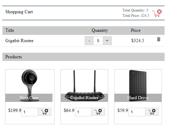 ajax cart