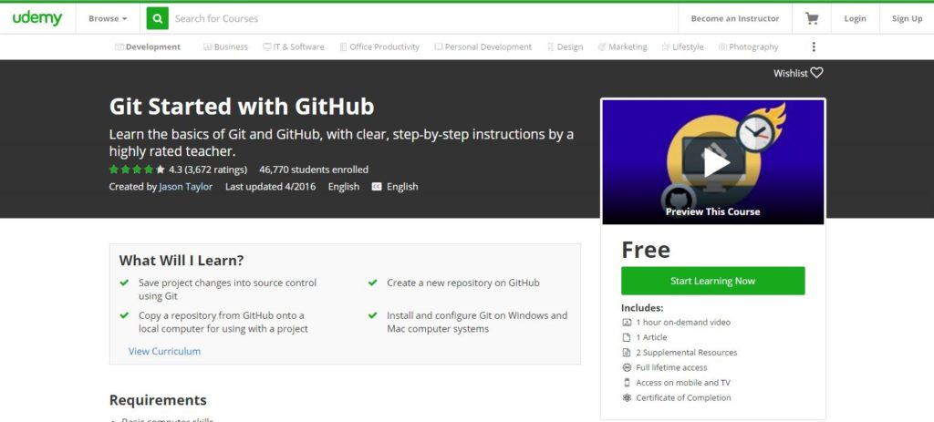 udemy-git